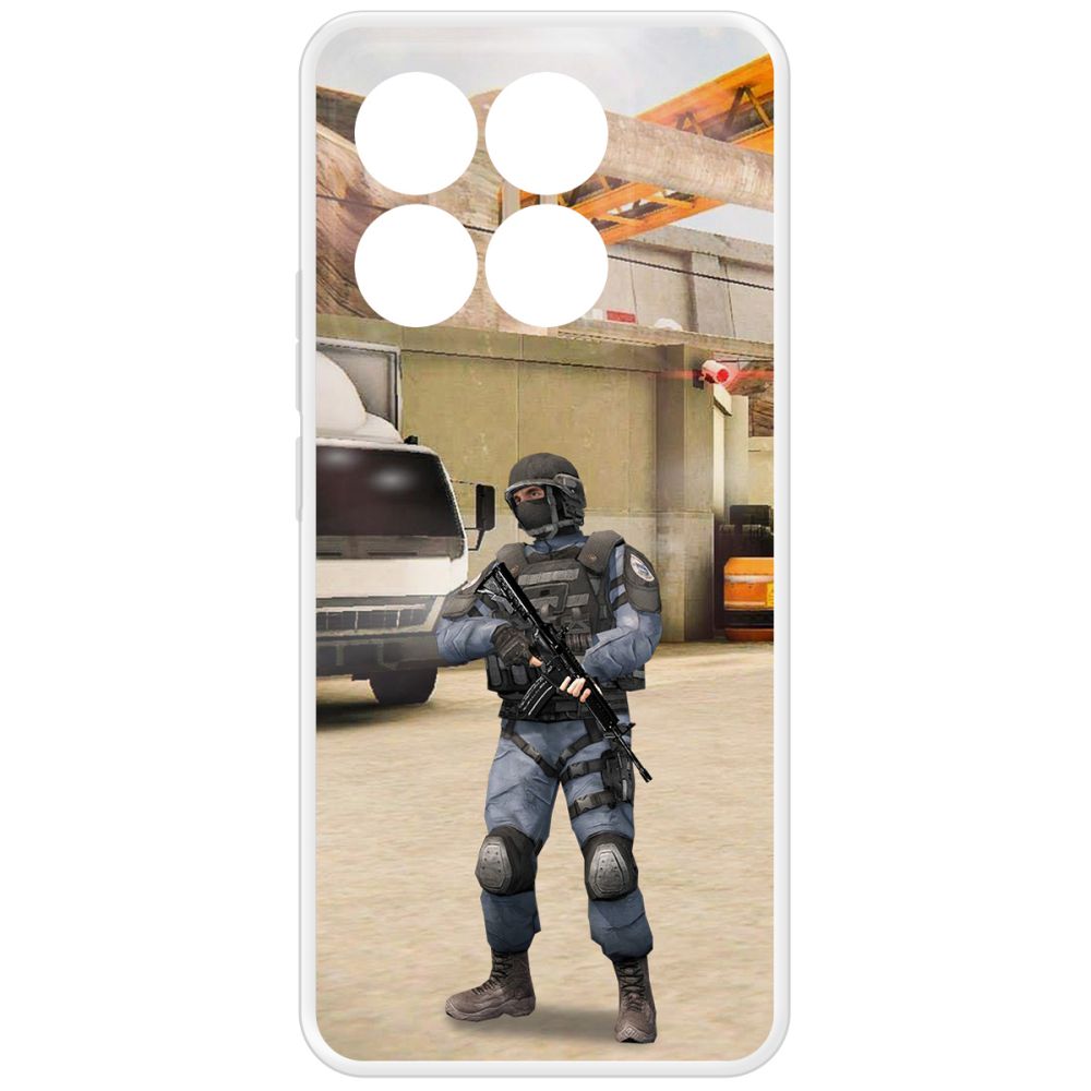 

Чехол-накладка Krutoff Clear Case Cтандофф 2 (Standoff 2) - GIGN для Xiaomi 14T, Прозрачный
