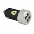 

Автозарядка Ferrari Dual USB 2.1A, кабели Ligtning и 30-pin для iPhone, iPod, iPad Черная