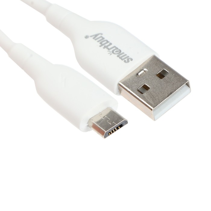 

Кабель Smartbuy S25 USB - Micro-USB, 3 А, 1 м, белый, S25
