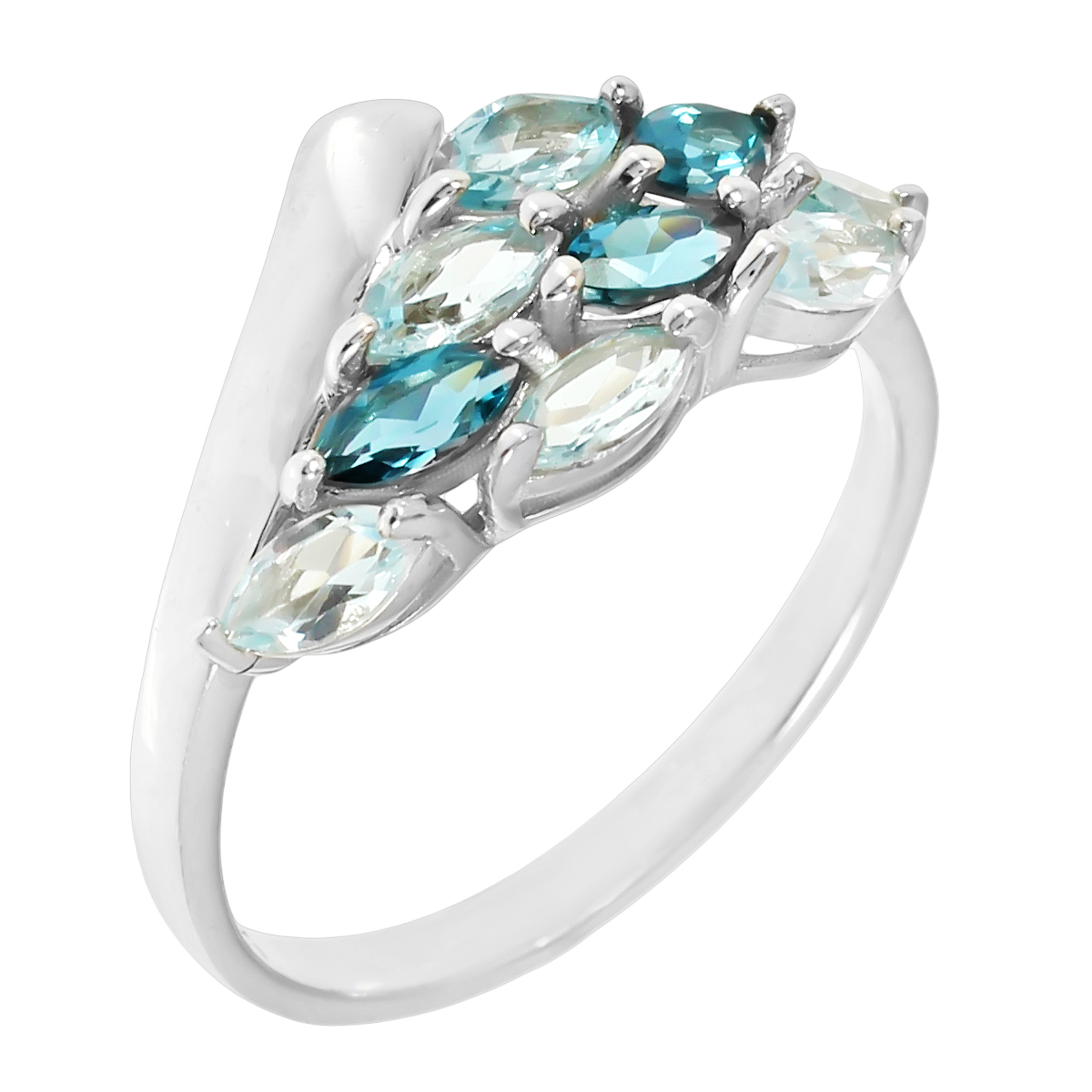 

Кольцо из серебра р. 17,5 Balex Jewellery 1405937207, топаз\топаз, 1405937207