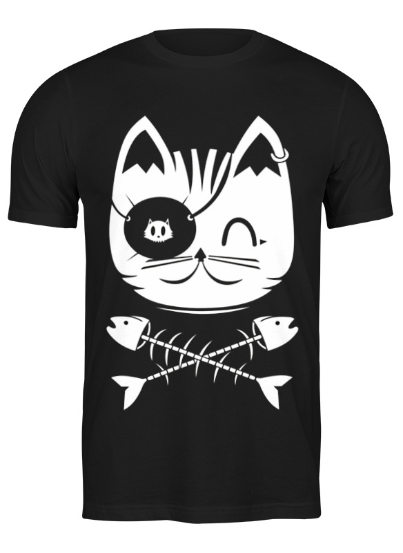 

Футболка мужская Printio Котик 3586438 черная M, Черный, Котик 3586438