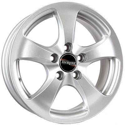 

Колесный диск Tech-line 403 (S) 5.5xR14 ET35 5*100 D57.1, Серебристый