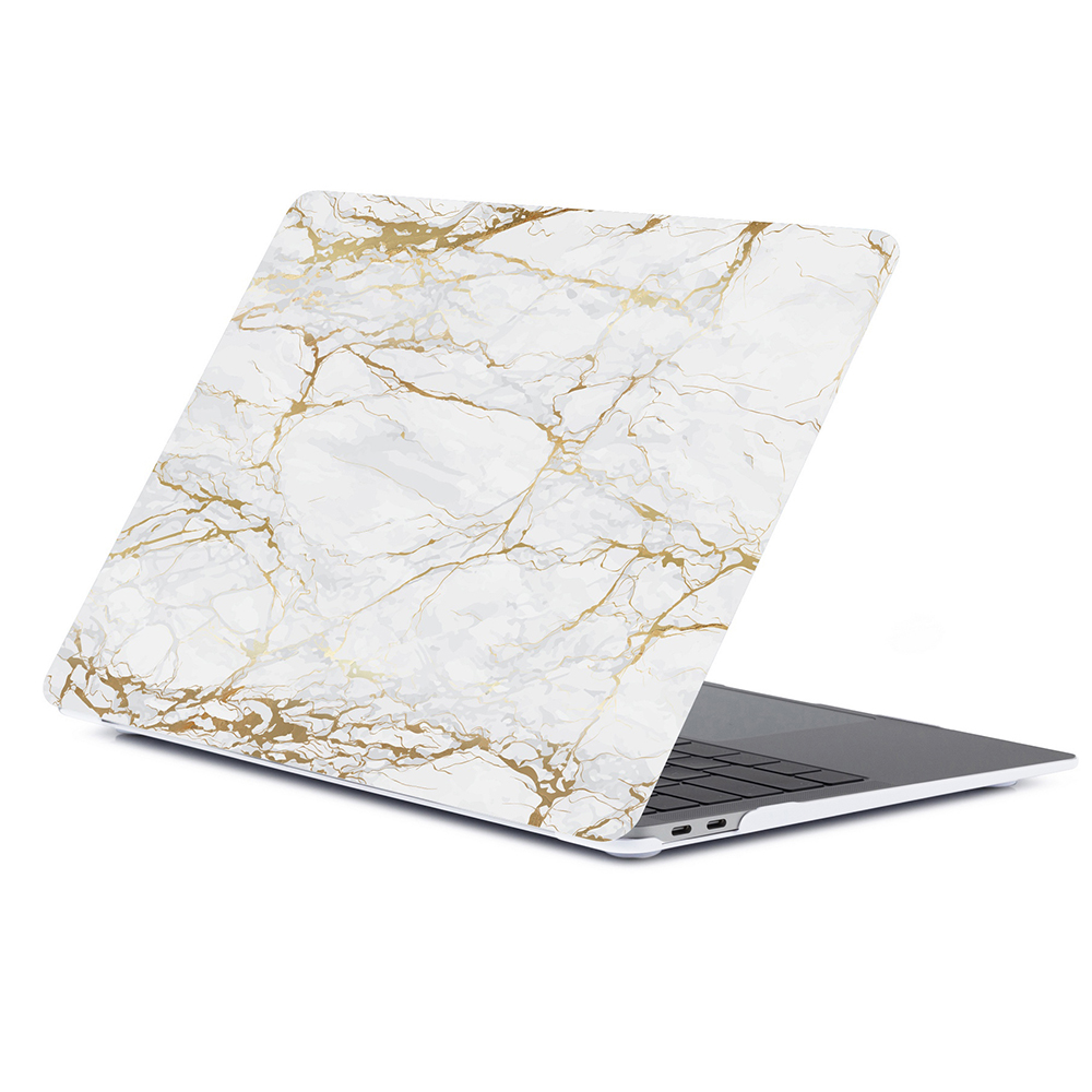 

Чехол Guardi для MacBook Air 13" (2018) бело-золотистый мрамор (Стиль 5)