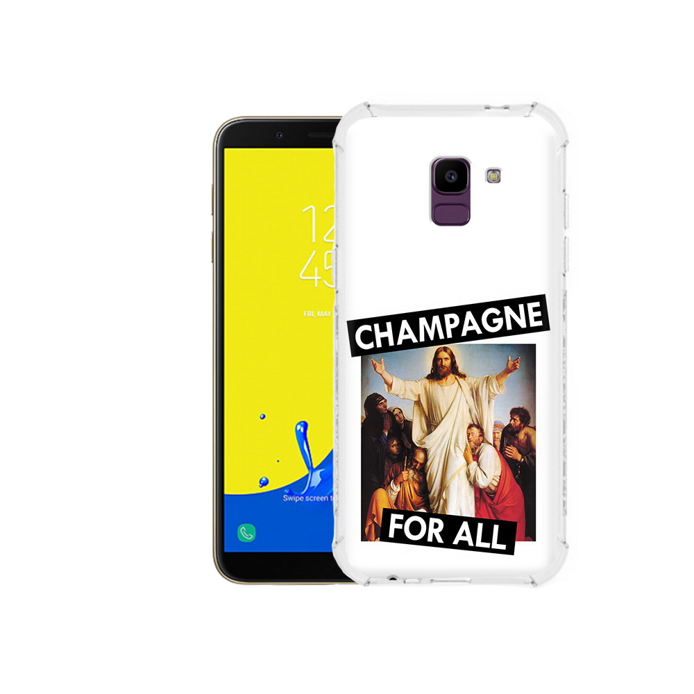 

Чехол MyPads Tocco для Samsung Galaxy J6 (2018) шампанское, Прозрачный, Tocco