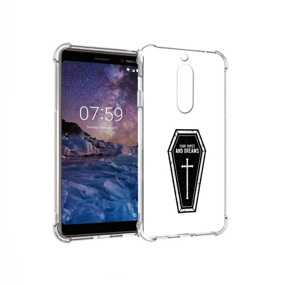 

Чехол MyPads Tocco для Nokia 7 гроб с мечтами (PT95887.123.299), Прозрачный, Tocco