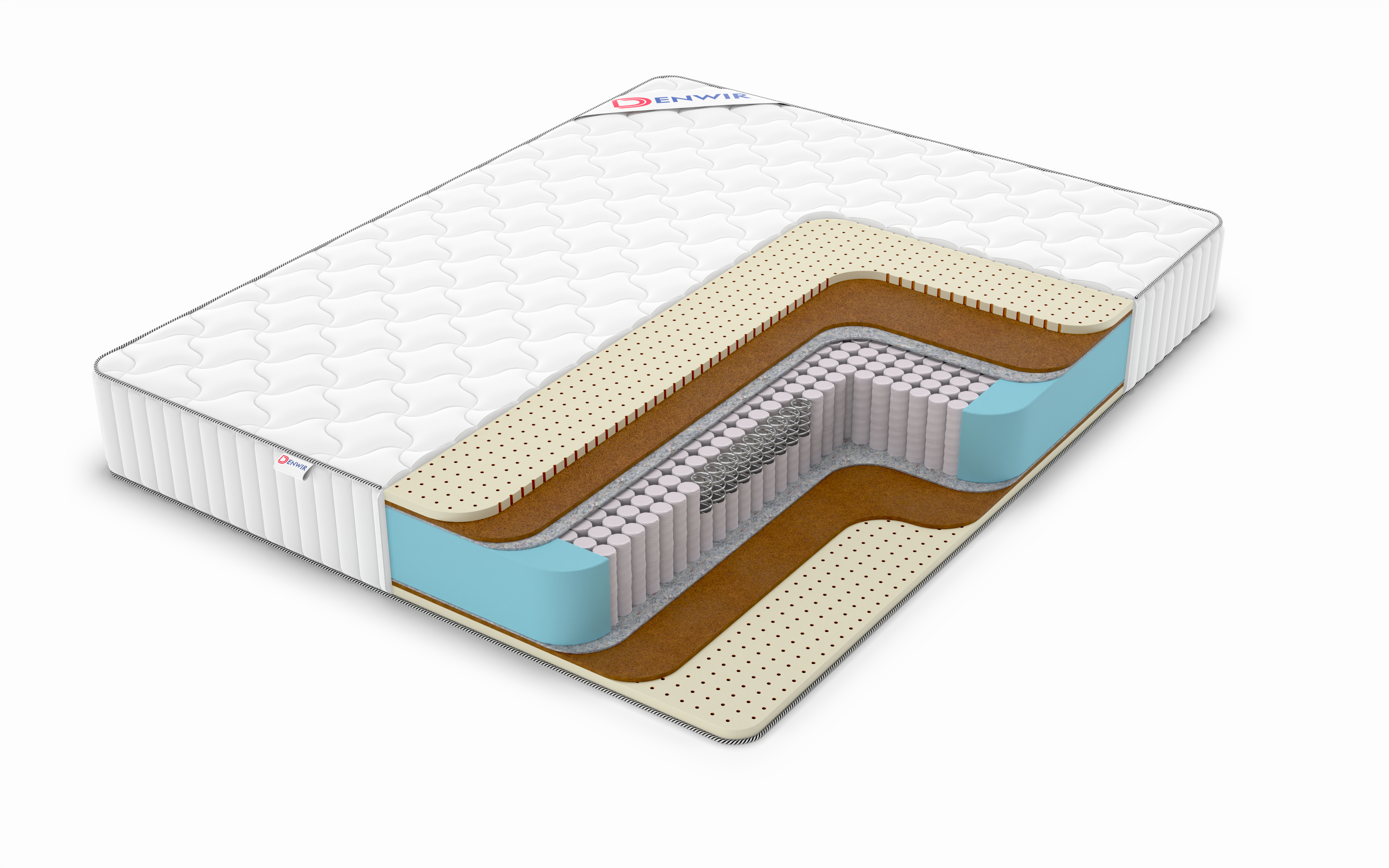 

Матрас пружинный DENWIR CLASSIC MIDDLE SOFT S1000 /chstmat_CMSS1000_1_140x190, Белый, CLASSIC MIDDLE SOFT S1000