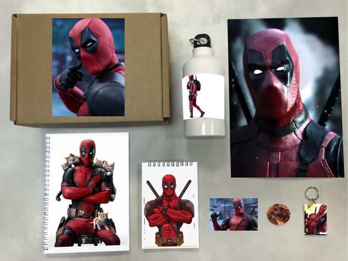 

Бокс с подарком Дэдпул, Deadpool - 4, 54316363-1, 7 предметов