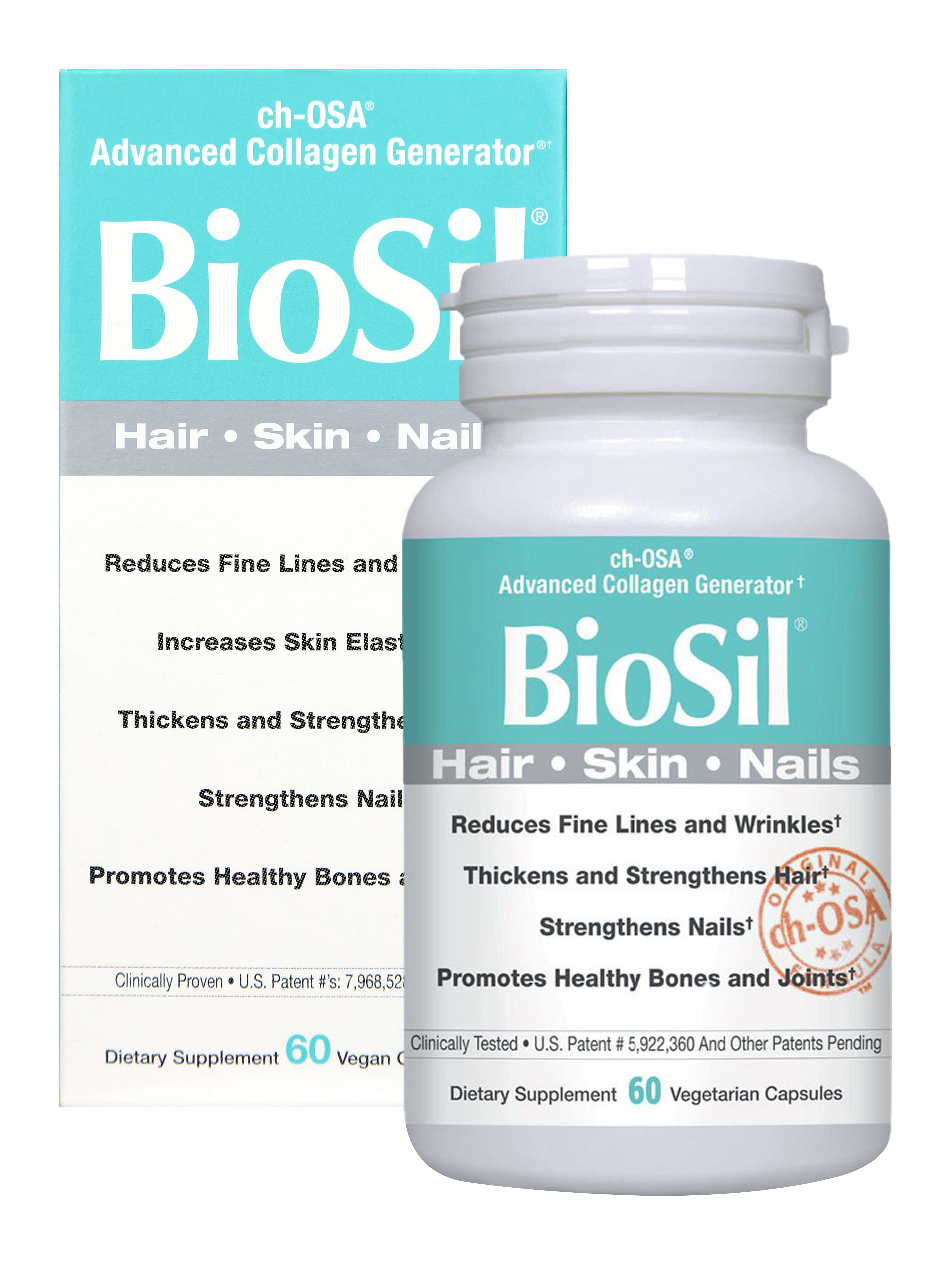Купить BioSil Hair Skin Nails вегетарианские капсулы 60 шт.