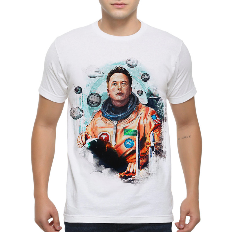 

Футболка мужская Dream Shirts Илон Маск белая XL, Белый, Илон Маск