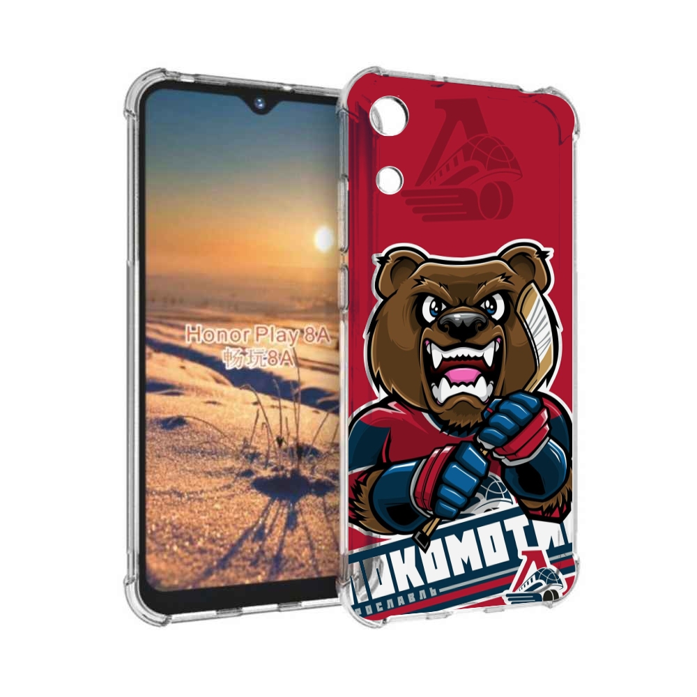

Чехол бампер MyPads хоккеи локомотив ярославь мужской для Honor, Прозрачный, Tocco