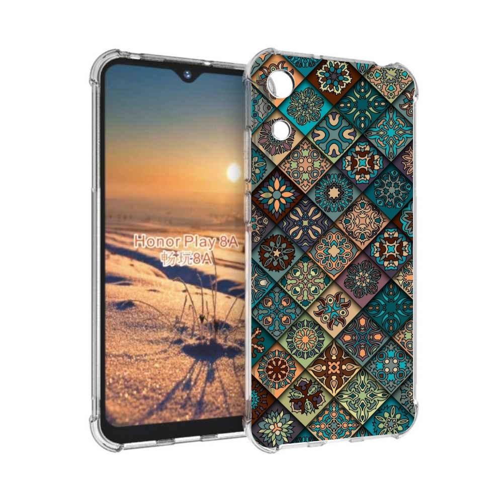 

Чехол бампер MyPads ячейки с арнаментами для Honor 8A, Прозрачный, Tocco