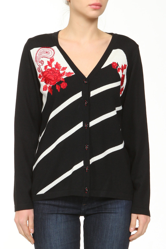 

Кардиган женский ROSANNA PELLEGRINI 39040 черный 44 IT, 39040