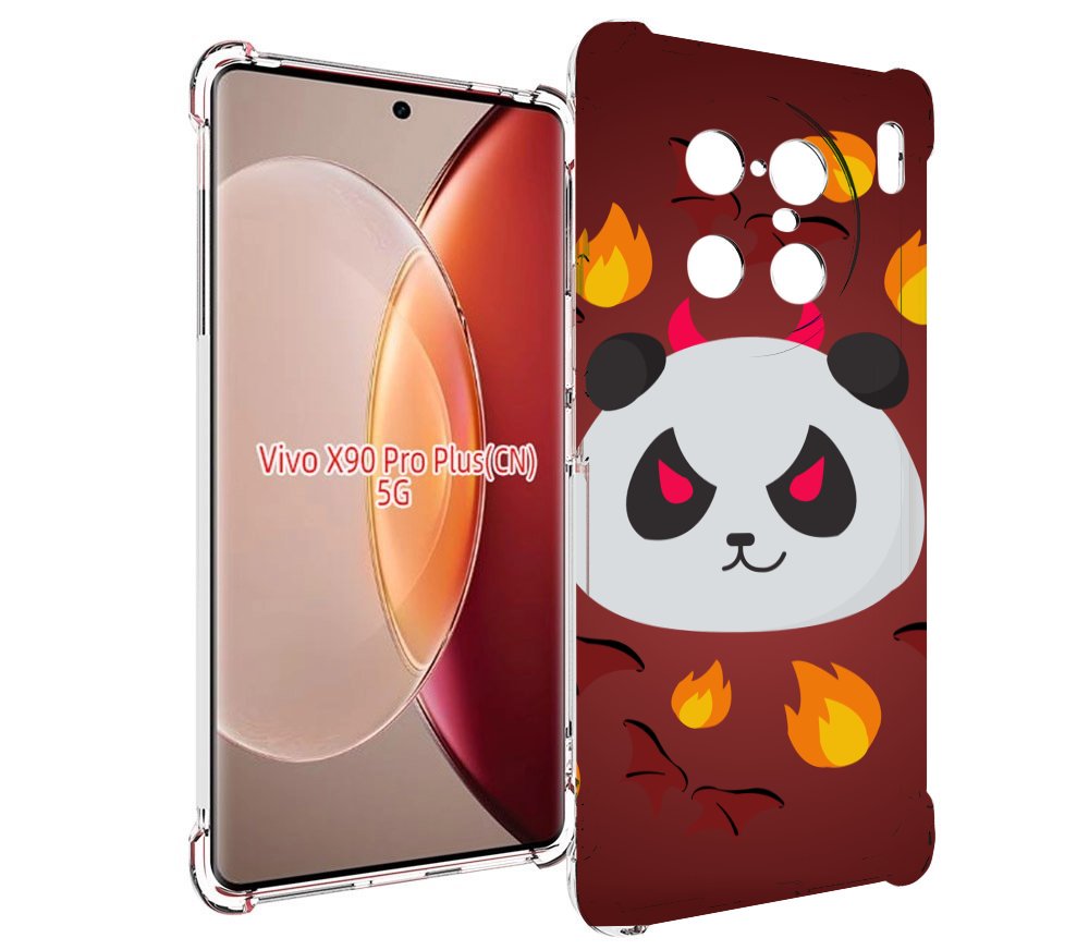 

Чехол MyPads огненная-панда для Vivo X90 Pro Plus, Прозрачный, Tocco
