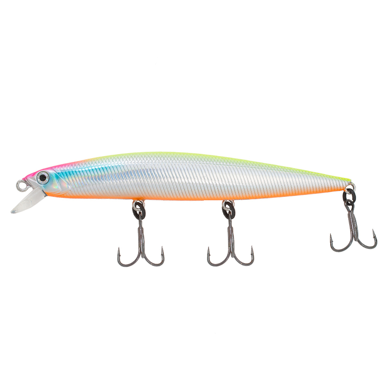 

Воблер Tsuribito Minnow 130F цвет 057 (20516), Серебристый, Minnow