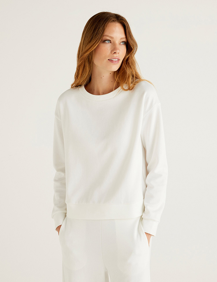 

Свитшот женский United Colors of Benetton 21A_3CMAE1AH4 белый S