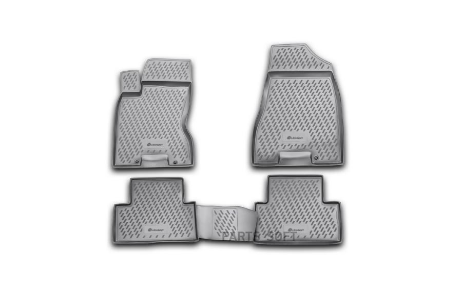 

Коврики в салон NISSAN X-Trail (T31), 2007-2010, 2011-02/2015, 4 шт. (полиуретан, серые)
