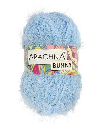 

Пряжа ARACHNA BUNNY 100% микрополиэстер 5 шт. х 100 г 110 м цв. №54 голубой BUNNY-, Bunny