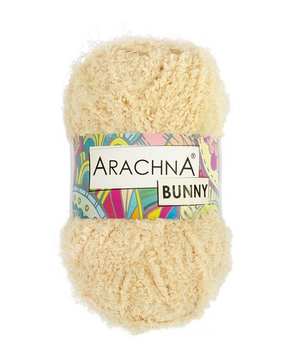 

Пряжа ARACHNA BUNNY 100% микрополиэстер 5 шт. х 100 г 110 м цв. №59 св.бежевый BUN, Bunny