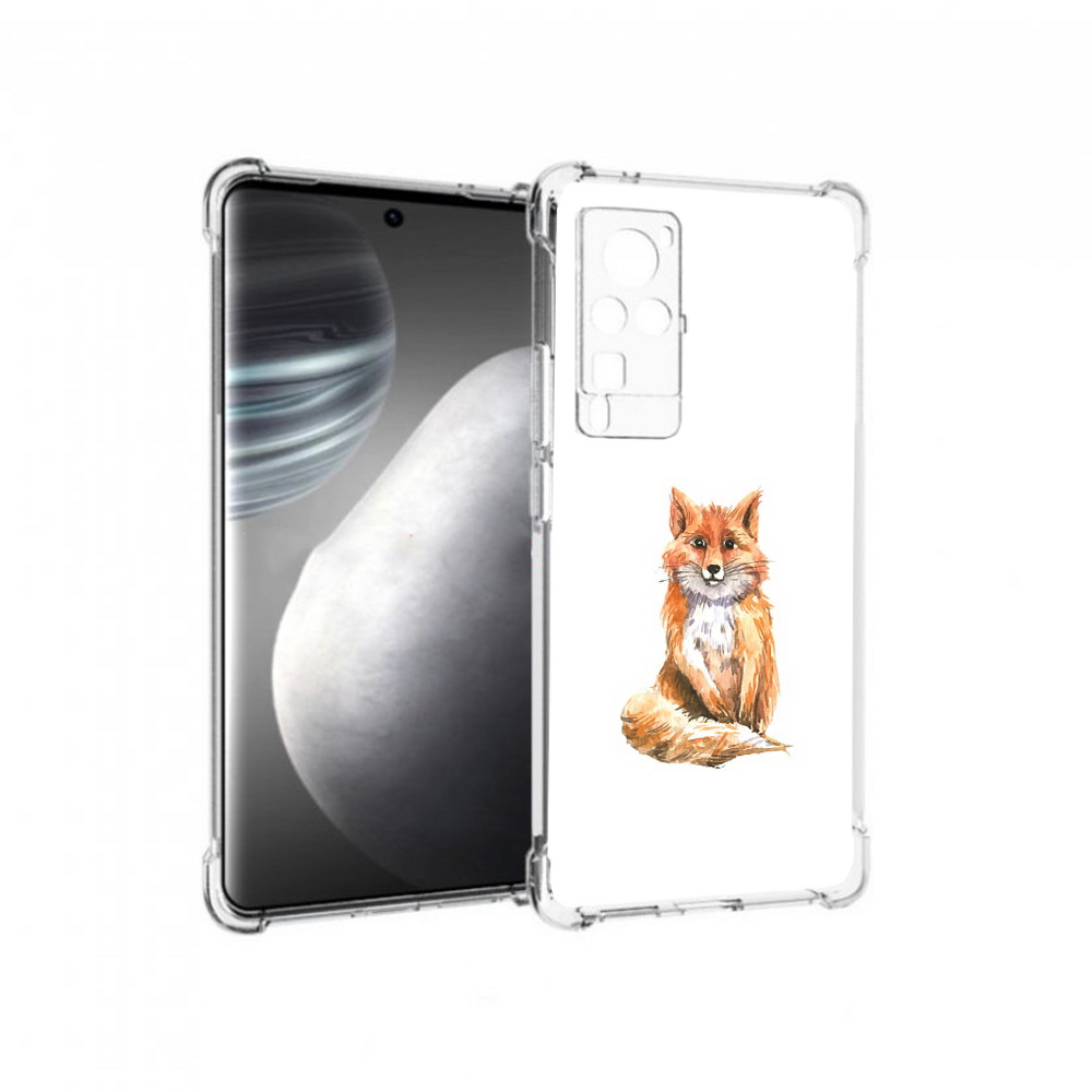 

Чехол MyPads Tocco для Vivo X60 pro детская лиса (PT226972.385.320), Прозрачный, Tocco