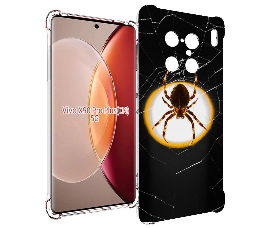 

Чехол MyPads паук-с-паутинкой для Vivo X90 Pro Plus, Прозрачный, Tocco