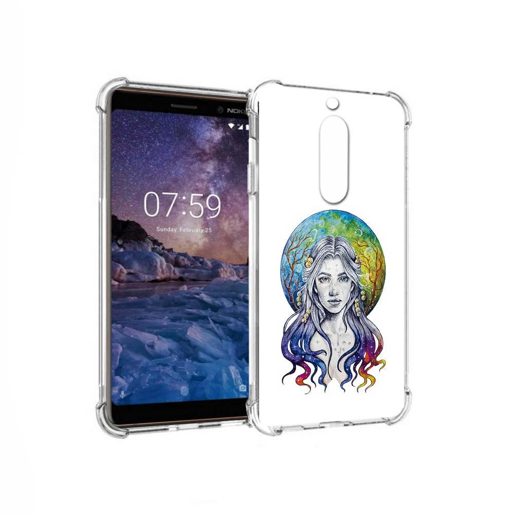 

Чехол MyPads Tocco для Nokia 7 девушка с красивыми волосами (PT95887.123.313), Прозрачный, Tocco