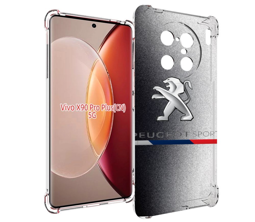 

Чехол MyPads пежо-peugeot-1 для Vivo X90 Pro Plus, Прозрачный, Tocco