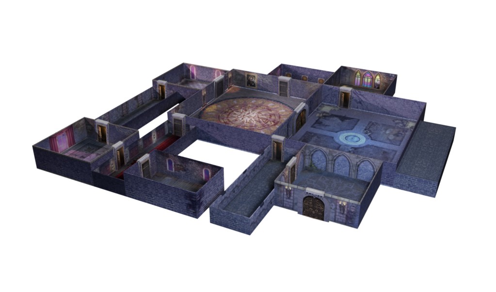 

Набор модульного террейна Room 17 Games tenfold dungeon — the castle