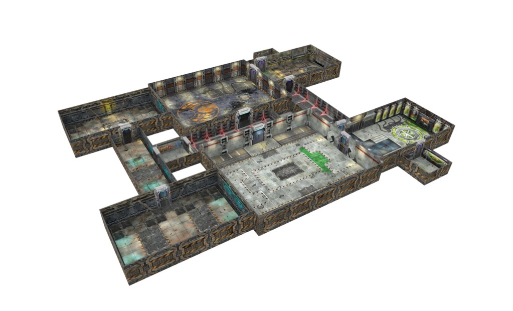 

Набор модульного террейна Room 17 Games tenfold dungeon — the facility