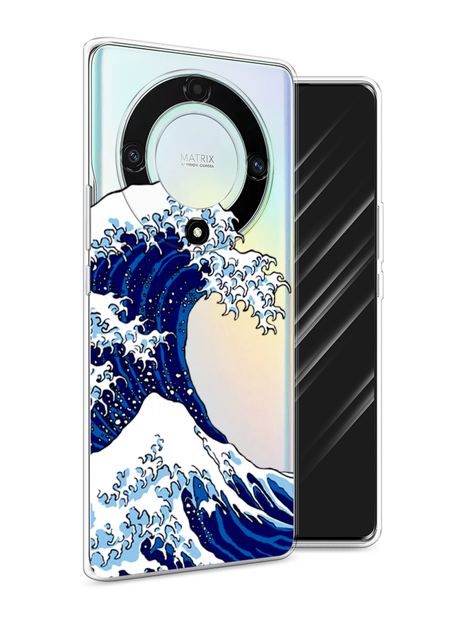 

Чехол Awog на Honor X9A "Волна в Канагаве", Синий;белый, 6120850-4