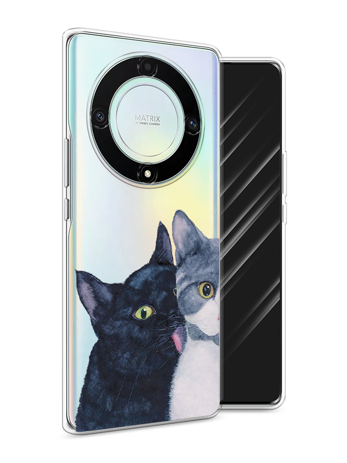 

Чехол Awog на Honor X9A "Кошачья любовь", Синий, 6120850-1