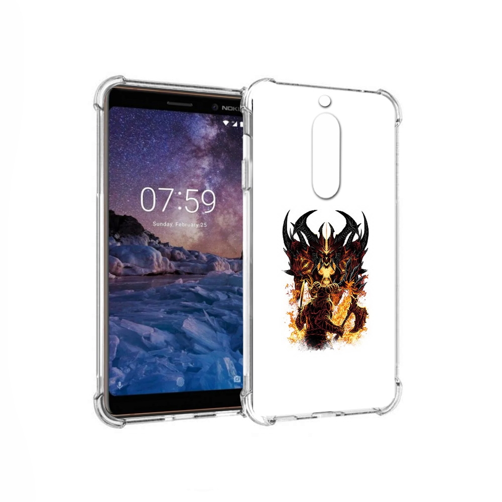 

Чехол MyPads Tocco для Nokia 7 демон shadow fiend (PT95887.123.318), Прозрачный, Tocco