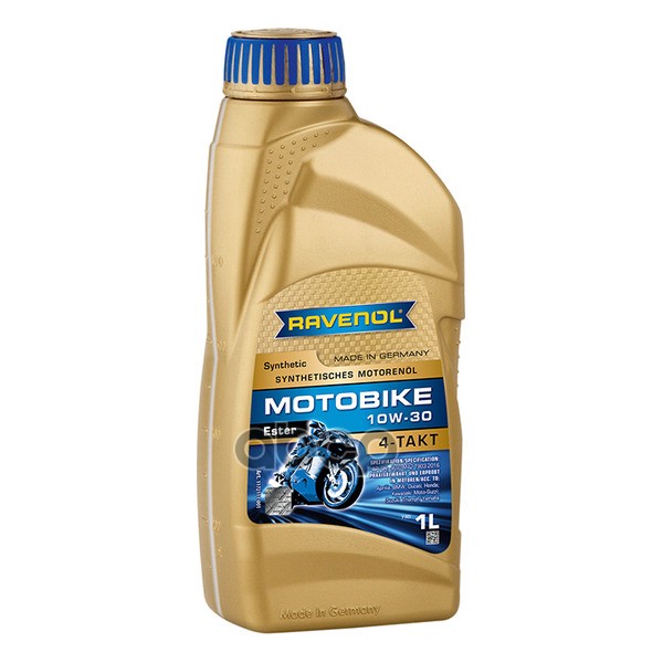 

Моторное масло Ravenol полусинтетическое 10w30 Motobike 4-T Ester 1л