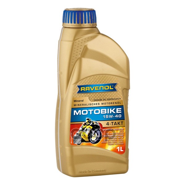 

Моторное масло Ravenol минеральное 15w40 Motobike 4-T 1л