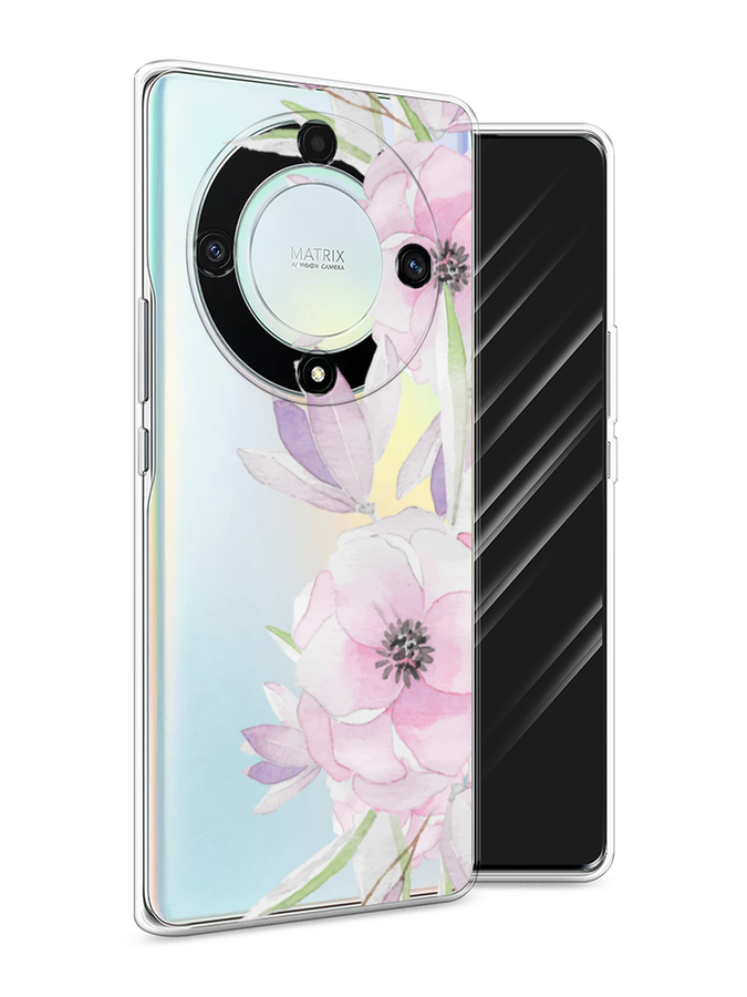 

Чехол Awog на Honor X9A "Нежные анемоны", Розовый;черный;фиолетовый, 6120850-8