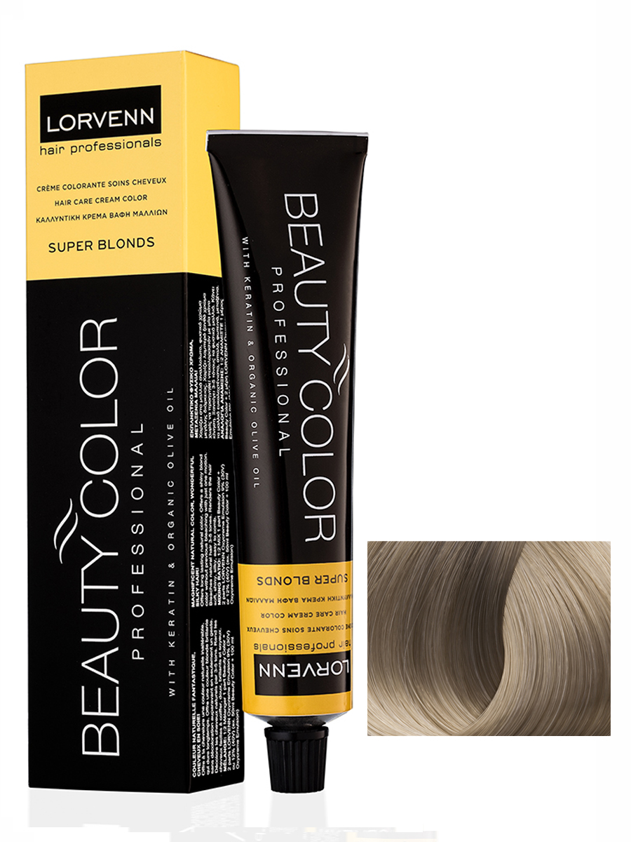 фото Крем-краска lorvenn professionals beauty color 1081 супер блонд платиново-пепельный 70 мл lorvenn hair professionals