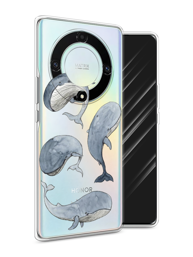 

Чехол Awog на Honor X9A "Киты", Голубой;белый;прозрачный, 6120850-1
