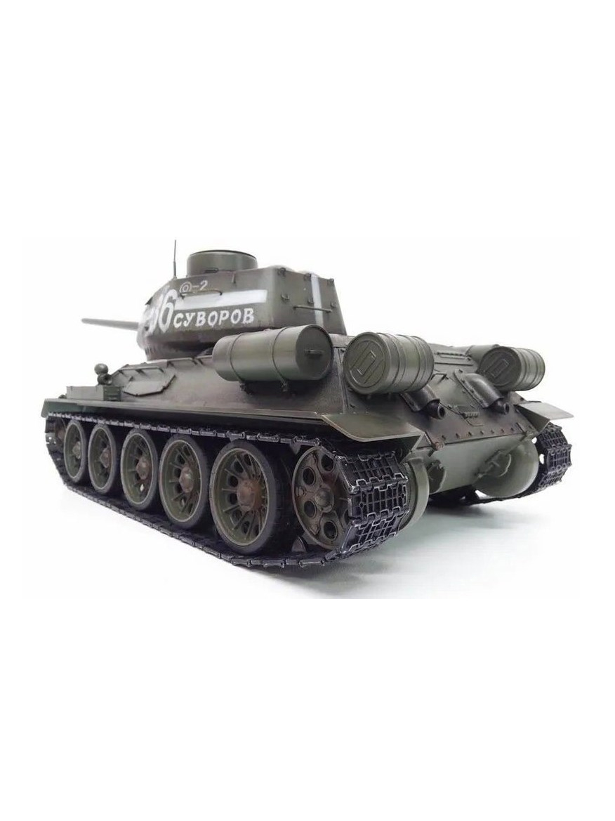 

Танк на радиоуправлении DGmedia Taigen 1/16 T34-85, звук, свет, дым, стреляет, зелёный