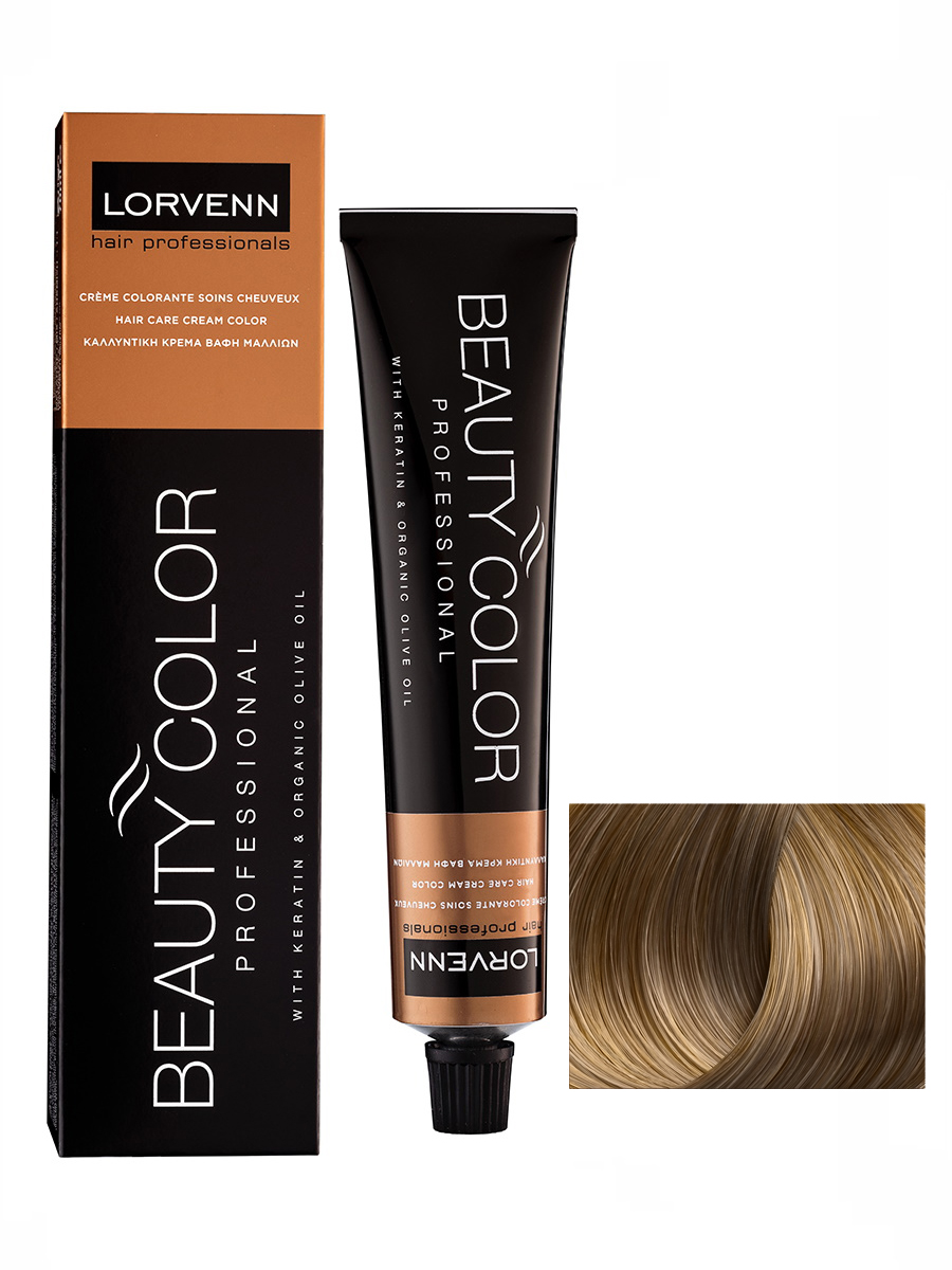 Крем-краска LORVENN PROFESSIONALS BEAUTY COLOR 8.07 светло-русый натурально-кофейный 70 мл обои винил на флизелине индустрия kaleidoscope na8693 13 кофейный 1 06x10 05м