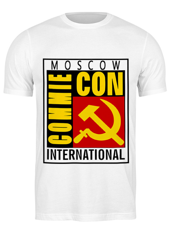 

Футболка мужская Printio Moscow commie con 652302 белая S, Белый, Moscow commie con 652302