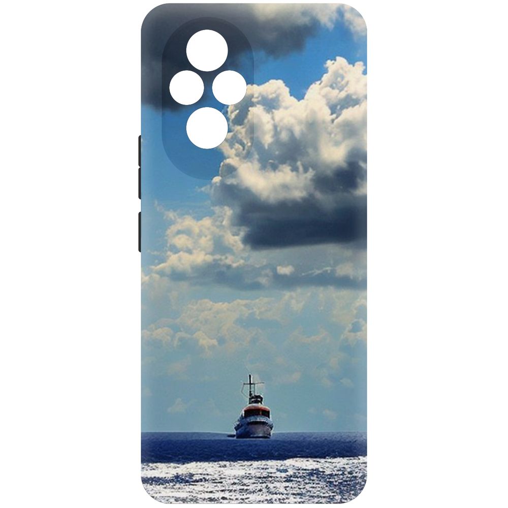 

Чехол-накладка Krutoff Soft Case Море для Honor 200 черный