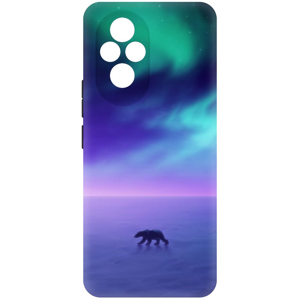 

Чехол-накладка Krutoff Soft Case Северное Сияние для Honor 200 черный