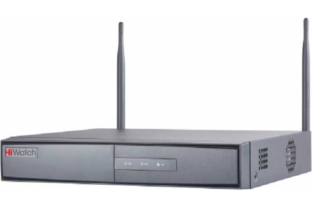 Видеорегистратор HiWatch IP DS-N304W(B) 4-х канальный WiFi 2.4ГГц