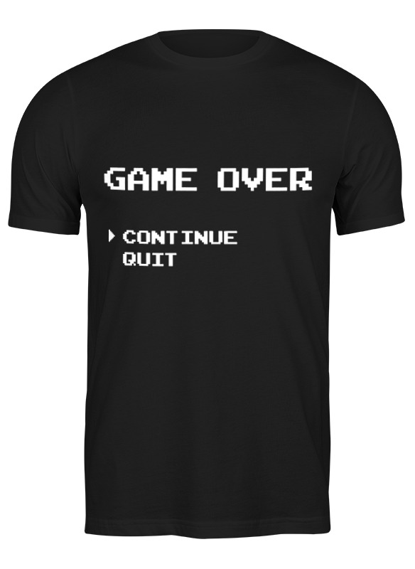 

Футболка мужская Printio Game over (8-bit) 654750 черная S, Черный, Game over (8-bit) 654750