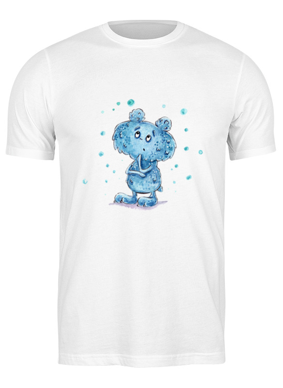

Футболка мужская Printio Мишка белая XL, Белый, Мишка