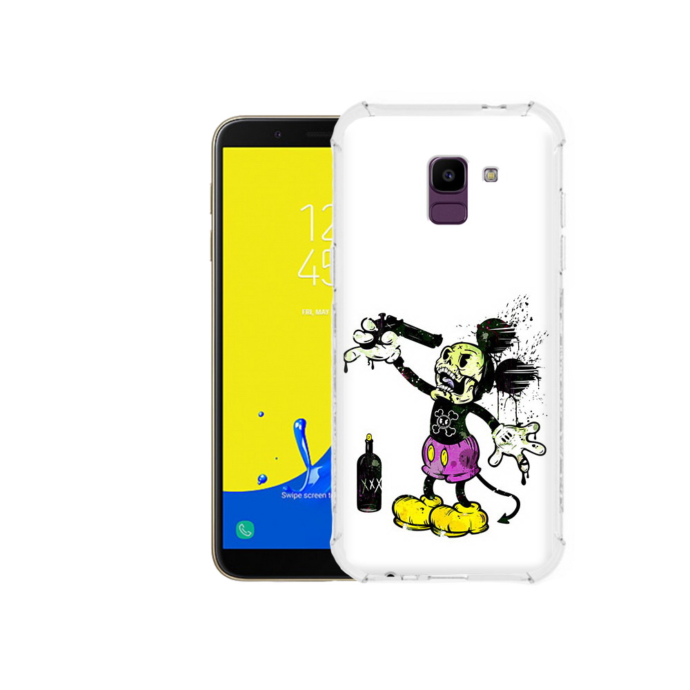 

Чехол MyPads Tocco для Samsung Galaxy J6 (2018) Драг Микки, Прозрачный, Tocco