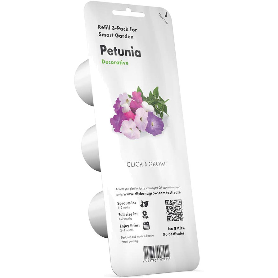 фото Набор картриджей для умного сада click and grow refill 3-pack петуния (petunia) nobrand