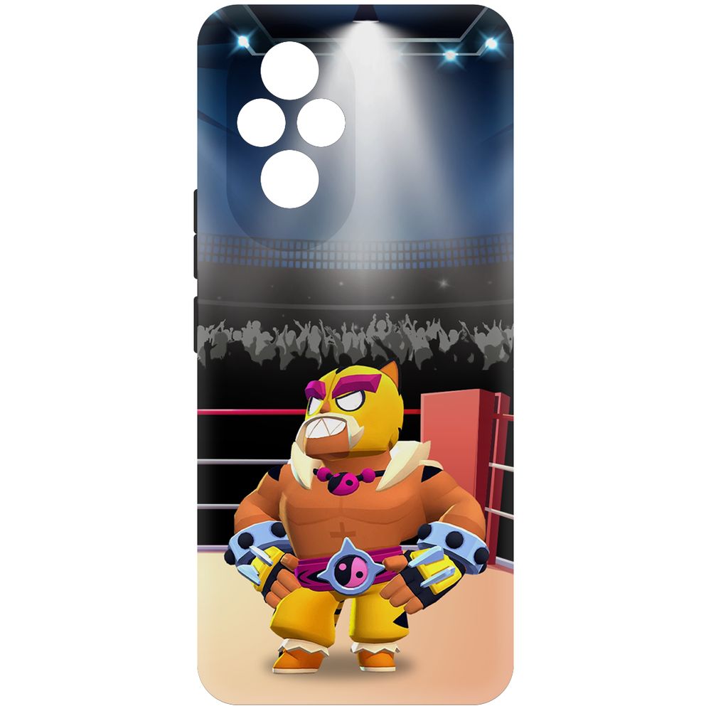 

Чехол-накладка Krutoff Soft Case Brawl Stars - Эль Тигро для Honor 200 черный