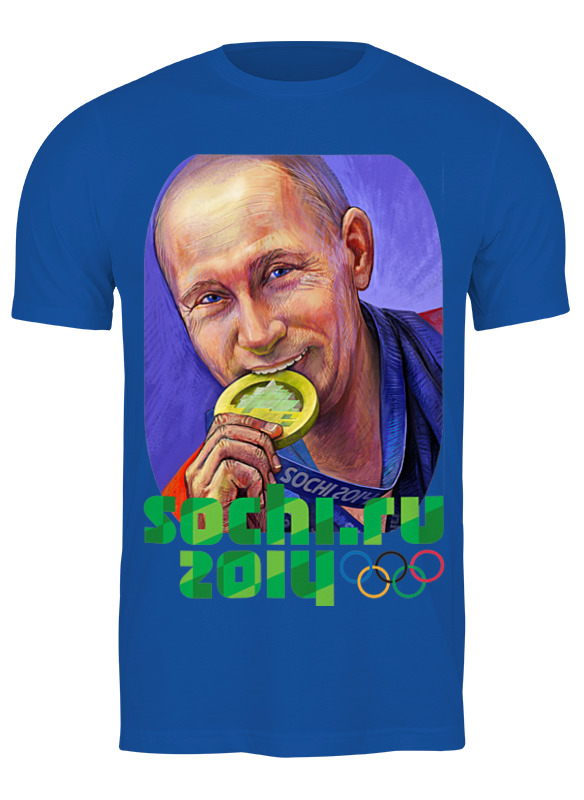 

Футболка мужская Printio Putin 657029 синяя S, Синий, Putin 657029