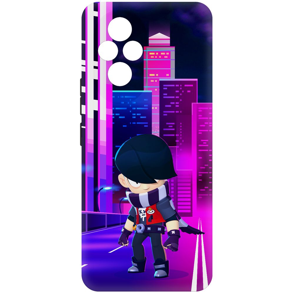 

Чехол-накладка Krutoff Soft Case Brawl Stars - Эдгар для Honor 200 черный