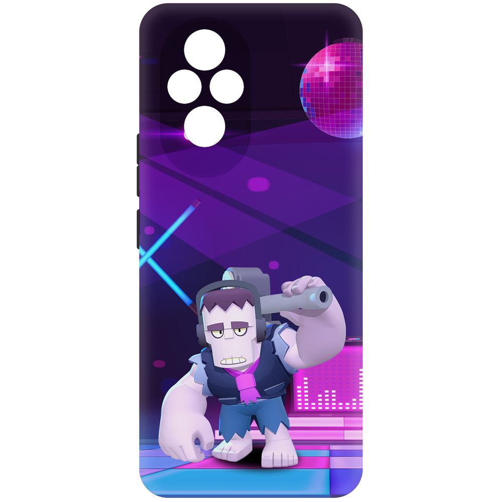 

Чехол-накладка Krutoff Soft Case Brawl Stars - Фрэнк для Honor 200 черный